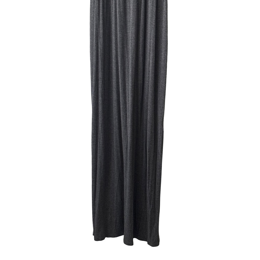Madewell Women’s Sleeveless Racerback Heather Gray Side Slit Maxi Dress Medium - Picture 4 of 15